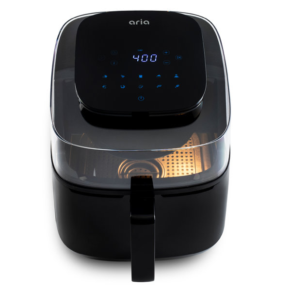 Aria Air Fryers Aria Panoramic Air Fryer, 180Degree View, Generous Cooking Capacity, 10